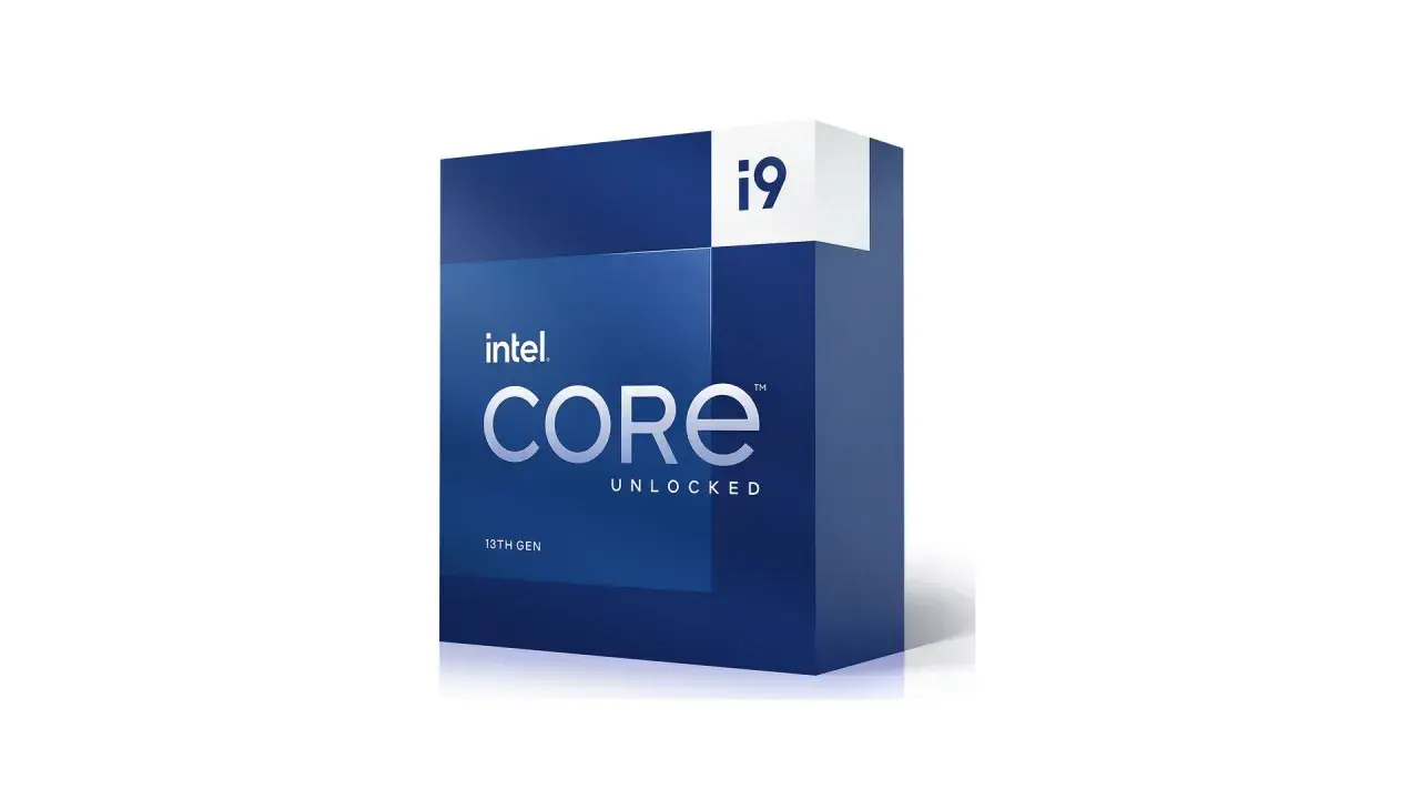 Boîte d'un processeur Intel Core i9 de 13ème génération, prêt à libérer sa puissance.