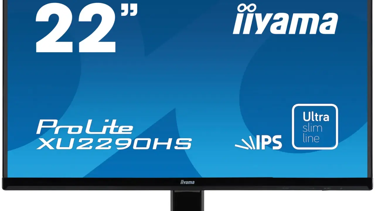 Écran iiyama ProLite XU2290HS, taille écran 22 pouces, avec technologie IPS et design ultra slim.