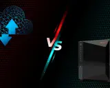 Comparaison entre le stockage cloud et un support de stockage informatique NAS Asustor.