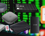 Divers disques durs externes (SanDisk, WD_BLACK, LaCie, Seagate, Samsung, Lexar) pour vous aider à choisir le meilleur.