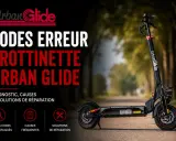 Codes erreur trottinette Urban Glide : diagnostic, causes et solutions de réparation. Si votre trottinette électrique s'allume que sur secteur, découvrez les explications.