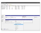 Gestionnaire de disques : le menu contextuel propose de formater la partition D: pour initialiser disque dur.