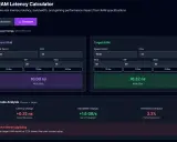 Calculateur de latence RAM : comparaison entre RAM actuelle (6000 MHz, CL30) et RAM cible (6200 MHz, CL32). Le ram cl de la cible est plus lent.