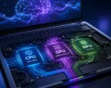 Composants d'un ordinateur portable : CPU, GPU et NPU, le cœur du processeur IA.