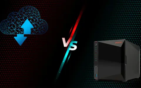 Comparaison entre le stockage cloud et un support de stockage informatique NAS Asustor.
