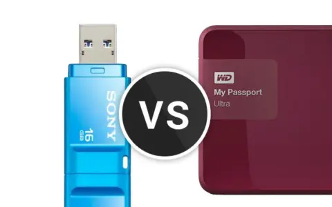 Clash des titans du stockage : clé USB Sony 16 Go contre disque dur externe WD My Passport Ultra. Quel support de stockage amovible choisir ?