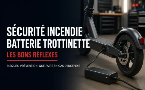 Sécurité incendie batterie trottinette : les bons réflexes. Prévention des risques et actions en cas d'incendie.