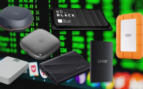 Divers disques durs externes (SanDisk, WD_BLACK, LaCie, Seagate, Samsung, Lexar) pour vous aider à choisir le meilleur.