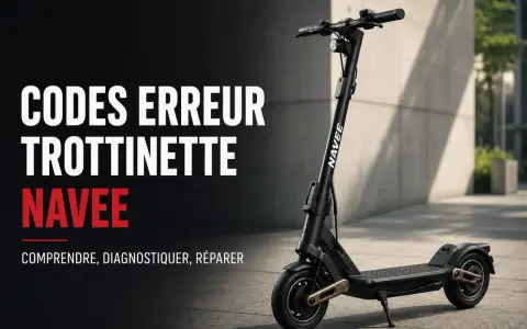 Codes erreur trottinette électrique Navee : comprendre, diagnostiquer, réparer.