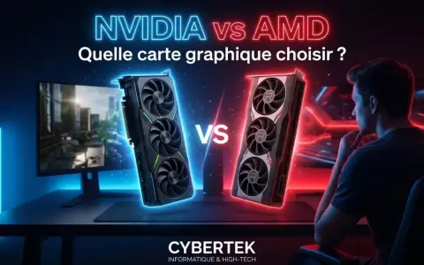 Comparaison NVIDIA vs AMD : quelle carte graphique choisir pour votre PC gamer ? Deux cartes graphiques s'affrontent.