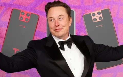 Elon Musk, le visionnaire derrière Tesla, présente le "Model Pi", un smartphone futuriste.