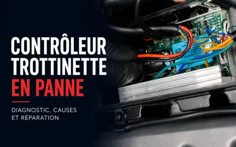 Réparation contrôleur trottinette électrique en panne, diagnostic et causes de l'erreur E4.