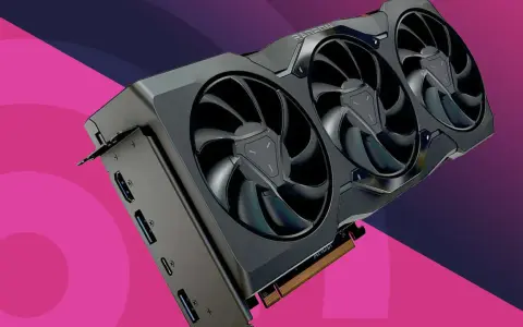 Carte graphique Radeon avec trois ventilateurs, prête pour des performances extrêmes.