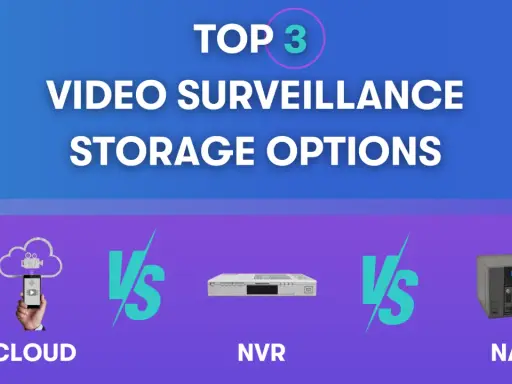 Comparaison des options de stockage pour l'enregistrement caméra surveillance : Cloud, NVR et NAS.
