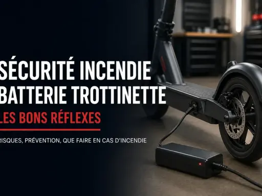 Sécurité incendie batterie trottinette : les bons réflexes. Prévention des risques et actions en cas d'incendie.