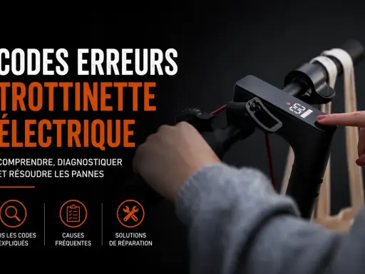 Comprendre les codes d'erreur trottinette électrique, comme l'erreur E7, pour diagnostiquer et résoudre les pannes.