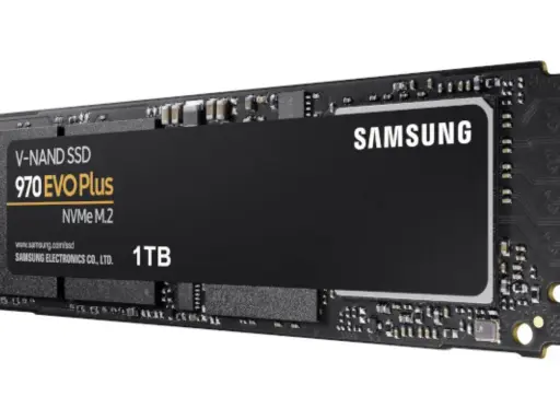 SSD Samsung 970 EVO Plus 1TB NVMe M.2, prêt à booster votre port NVMe avec des performances exceptionnelles.