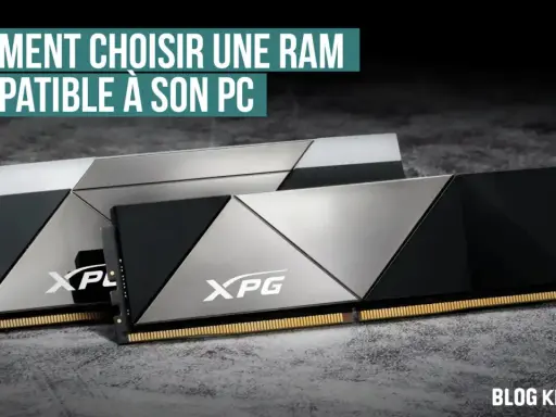 Deux barrettes de RAM XPG, parfaites pour choisir la RAM compatible avec mon PC.