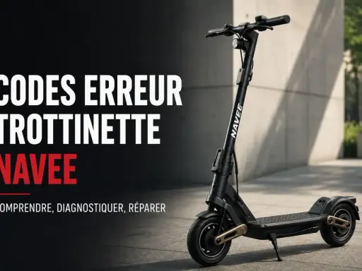 Codes erreur trottinette électrique Navee : comprendre, diagnostiquer, réparer.
