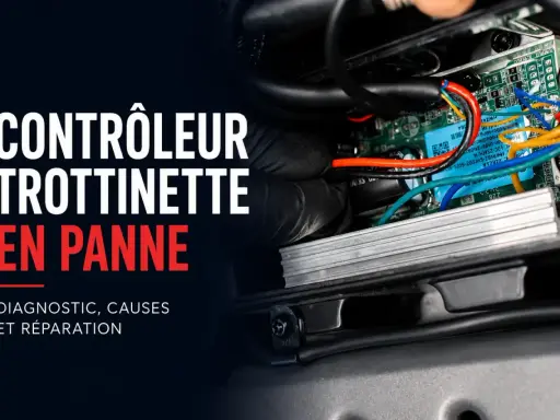 Réparation contrôleur trottinette électrique en panne, diagnostic et causes de l'erreur E4.