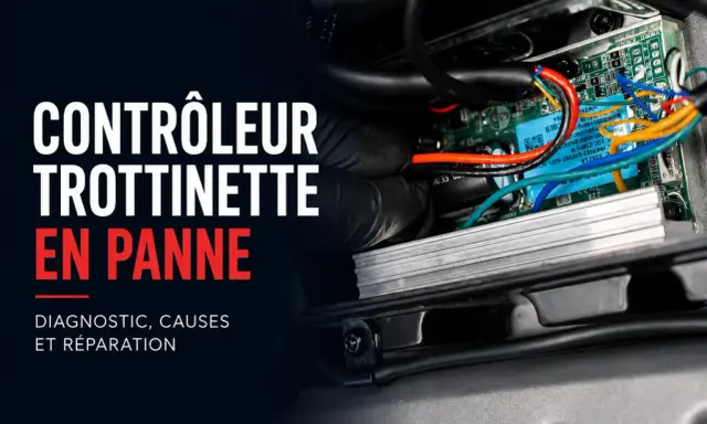 Réparation contrôleur trottinette électrique en panne, diagnostic et causes de l'erreur E4.